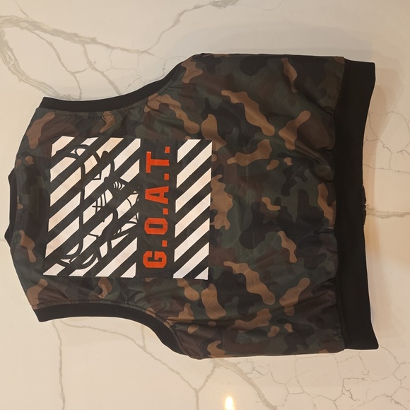 1738 New York Mens Full Zip Camo Embroidered Puffer Vest Green Size Large - Picture 2 of 13